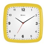 Ficha técnica e caractérísticas do produto Relógio de Parede Amarelo Pantone 109C 24x24x4 Herweg - Amarelo
