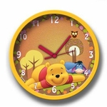 Ficha técnica e caractérísticas do produto Relógio De Parede Amarelo Ursinho Pooh Gedex