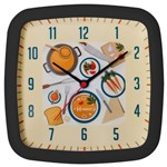 Ficha técnica e caractérísticas do produto Relógio de Parede Analógico Decoratvio Ideal para Cozinha Herweg Preto