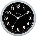 Ficha técnica e caractérísticas do produto Relógio de Parede Analógico Moderno com Iluminação Noturna Herweg Prata Metálico