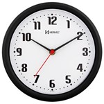 Ficha técnica e caractérísticas do produto Relógio de Parede Analógico Redondo Preto 6102-034 Herweg