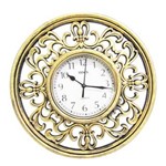 Relógio de Parede Analógio Ouro Velho 30 Cm Vintage Retrô - Braswu