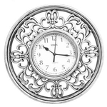 Ficha técnica e caractérísticas do produto Relógio De Parede Analógio Prateado 30 Cm Vintage Retrô