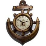 Ficha técnica e caractérísticas do produto Relógio de Parede Âncora, Náutico Motivo Madeira Quartz Winc