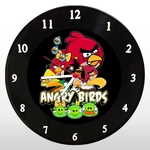 Ficha técnica e caractérísticas do produto Relógio de Parede - Angry Birds - em Disco de Vinil - Mr. Rock - Game