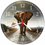 Ficha técnica e caractérísticas do produto Relógio De Parede Animais Elefante Decorar