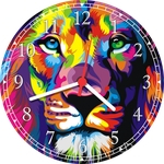 Ficha técnica e caractérísticas do produto Relógio de Parede Animais Leão Arte e Decoração 16