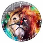 Ficha técnica e caractérísticas do produto Relógio De Parede Animais Leão Decorações