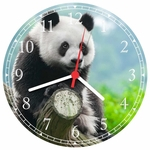 Ficha técnica e caractérísticas do produto Relógio de Parede Animais Panda Arte e Decoração 20