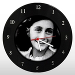 Ficha técnica e caractérísticas do produto Relógio de Parede - Anne Frank - em Disco de Vinil - Mr. Rock
