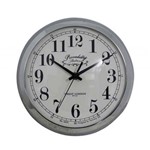Ficha técnica e caractérísticas do produto Relógio de Parede Anne Silver Goodsbr 24x24x8cm