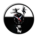 Ficha técnica e caractérísticas do produto Relógio de Parede Arte no LP Vinil Ballet 30cm