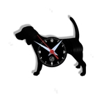 Relógio de Parede Arte no LP Vinil Cachorro Beagle 30cm
