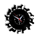 Ficha técnica e caractérísticas do produto Relógio de Parede Arte no LP Vinil Cachorros 30cm
