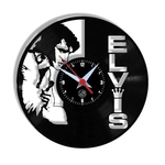 Ficha técnica e caractérísticas do produto Relógio de Parede Arte no LP Vinil Elvis 30cm