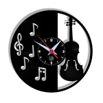 Ficha técnica e caractérísticas do produto Relógio de Parede Arte no LP Vinil Instrumento Violino 30cm