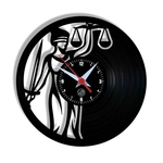Ficha técnica e caractérísticas do produto Relógio de Parede Arte no LP Vinil Prifissão Justiça 30cm