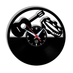 Ficha técnica e caractérísticas do produto Relógio de Parede Arte no LP Vinil Samba 30cm