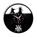 Ficha técnica e caractérísticas do produto Relógio de Parede Arte no LP Vinil Samurai 30cm