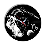 Ficha técnica e caractérísticas do produto Relógio de Parede Arte no LP Vinil Signos Capricórnio 30cm