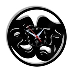 Ficha técnica e caractérísticas do produto Relógio de Parede Arte no LP Vinil Teatro 30cm