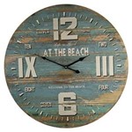 Ficha técnica e caractérísticas do produto Relógio de Parede At The Beach de Madeira Ø58cm