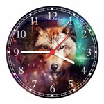 Ficha técnica e caractérísticas do produto Relógio de Parede Ave Lobo Animais Quartz - Vital Quadros