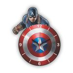 Ficha técnica e caractérísticas do produto Relógio de Parede Avengers Capitão América
