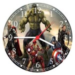 Ficha técnica e caractérísticas do produto Relógio de Parede Avengers Vingadores Super Heróis
