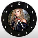 Ficha técnica e caractérísticas do produto Relógio de Parede - Avril Lavigne - em Disco de Vinil - Mr. Rock - Cantora Música Rock Pop
