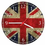 Ficha técnica e caractérísticas do produto Relógio de Parede Bandeira da Inglaterra Países