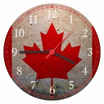 Ficha técnica e caractérísticas do produto Relógio De Parede Bandeira Do Canadá Países