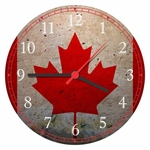Ficha técnica e caractérísticas do produto Relógio De Parede Bandeira Do Canadá Presentes Decorações