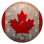 Ficha técnica e caractérísticas do produto Relógio de Parede Bandeira do Canadá - Vital Quadros