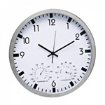 Ficha técnica e caractérísticas do produto Relógio de Parede Bec de Alumínio Ø35cm