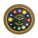 Ficha técnica e caractérísticas do produto Relógio de Parede Billiard - Karin Grace