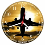 Ficha técnica e caractérísticas do produto Relógio De Parede Boeing Aeronave Avião Decorações Presentes