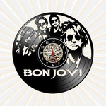 Ficha técnica e caractérísticas do produto Relógio de Parede Bon Jovi Bandas Rock 70 80 90 Disco Vinil LP