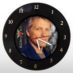 Ficha técnica e caractérísticas do produto Relógio de Parede - Bon Jovi - em Disco de Vinil - Mr. Rock – Banda Música Rock