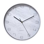 Ficha técnica e caractérísticas do produto Relógio de Parede Branco 31,5cm Marble Urban