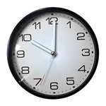Ficha técnica e caractérísticas do produto Relógio de Parede Branco e Preto 30cm Flat Urban