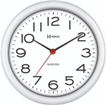 Ficha técnica e caractérísticas do produto Relógio de Parede Branco Silencioso 22 Cm Herweg 660039-21