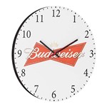 Ficha técnica e caractérísticas do produto Relógio de Parede Bud Branco - Bw Quadros