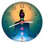 Ficha técnica e caractérísticas do produto Relógio de Parede Budismo Buda Chácras Decorar