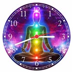 Ficha técnica e caractérísticas do produto Relógio de Parede Budismo Buda Meditação Chácras