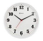 Ficha técnica e caractérísticas do produto Relógio de Parede C/ Tic-tac Lançamento Herweg C/26cm Diâmetro - Ref - 6126 - Branco