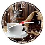 Ficha técnica e caractérísticas do produto Relógio de Parede Café Cafeterias Padarias Gourmet