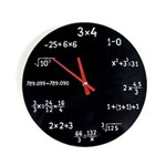 Ficha técnica e caractérísticas do produto Relógio de Parede Cálculos Preto