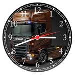 Ficha técnica e caractérísticas do produto Relógio de Parede Caminhões Veículos Decorar