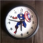 Ficha técnica e caractérísticas do produto Relógio de Parede Capitão América Vingadores Herois Marvel - Artesanato